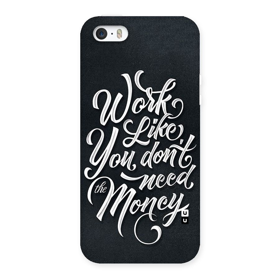 Work Like King Back Case for iPhone 5 5S