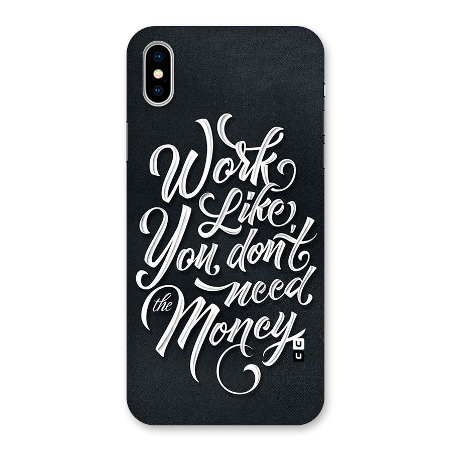Work Like King Back Case for iPhone XS