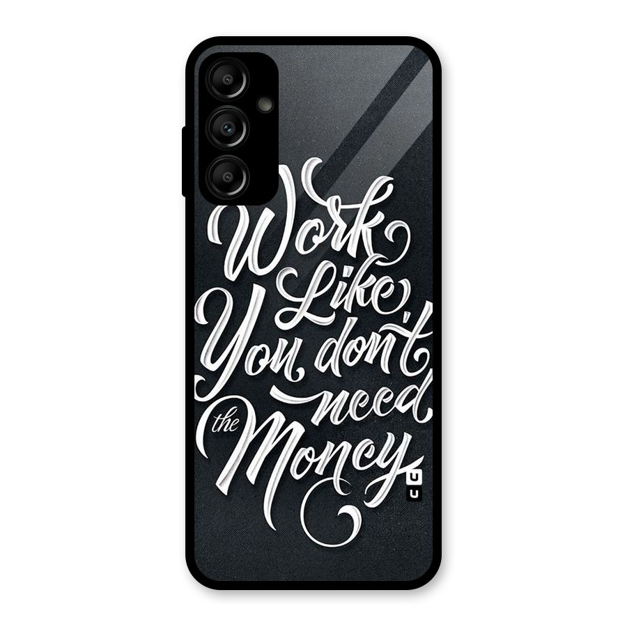Work Like King Glass Back Case for Galaxy A14 5G