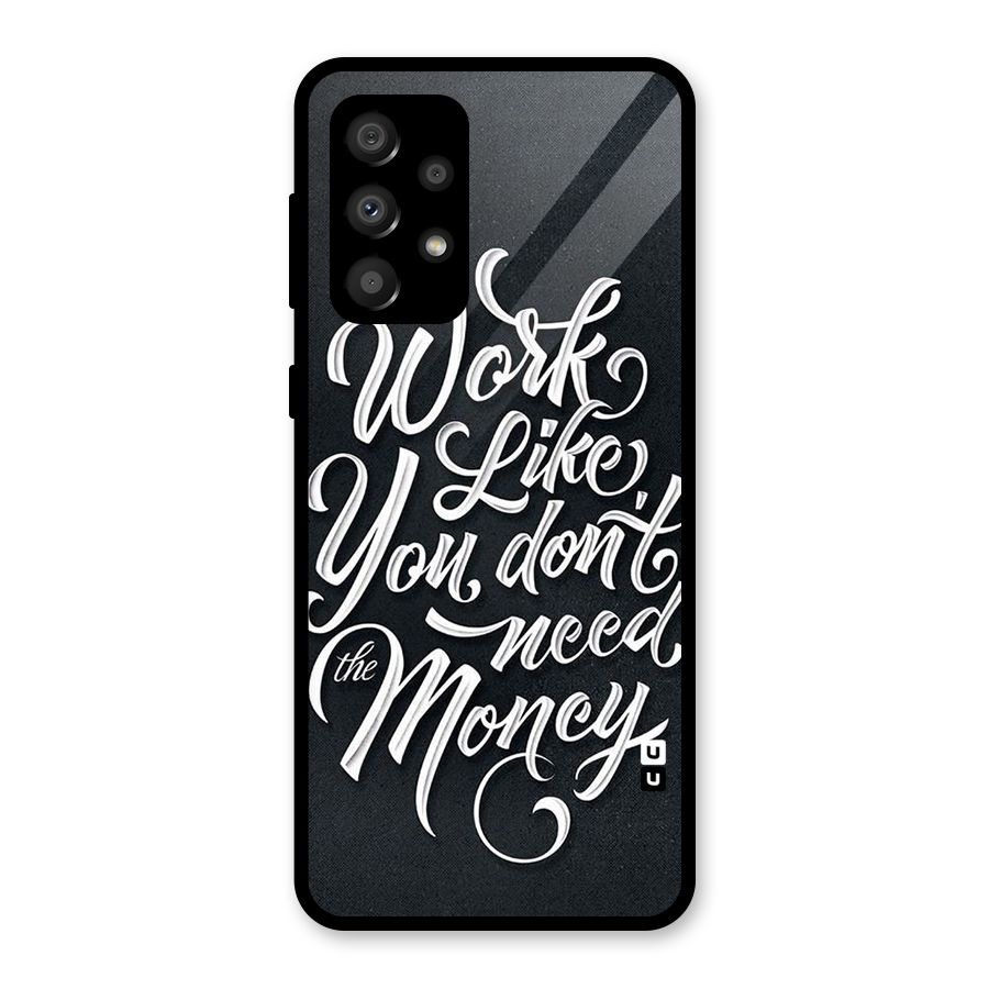 Work Like King Glass Back Case for Galaxy A32