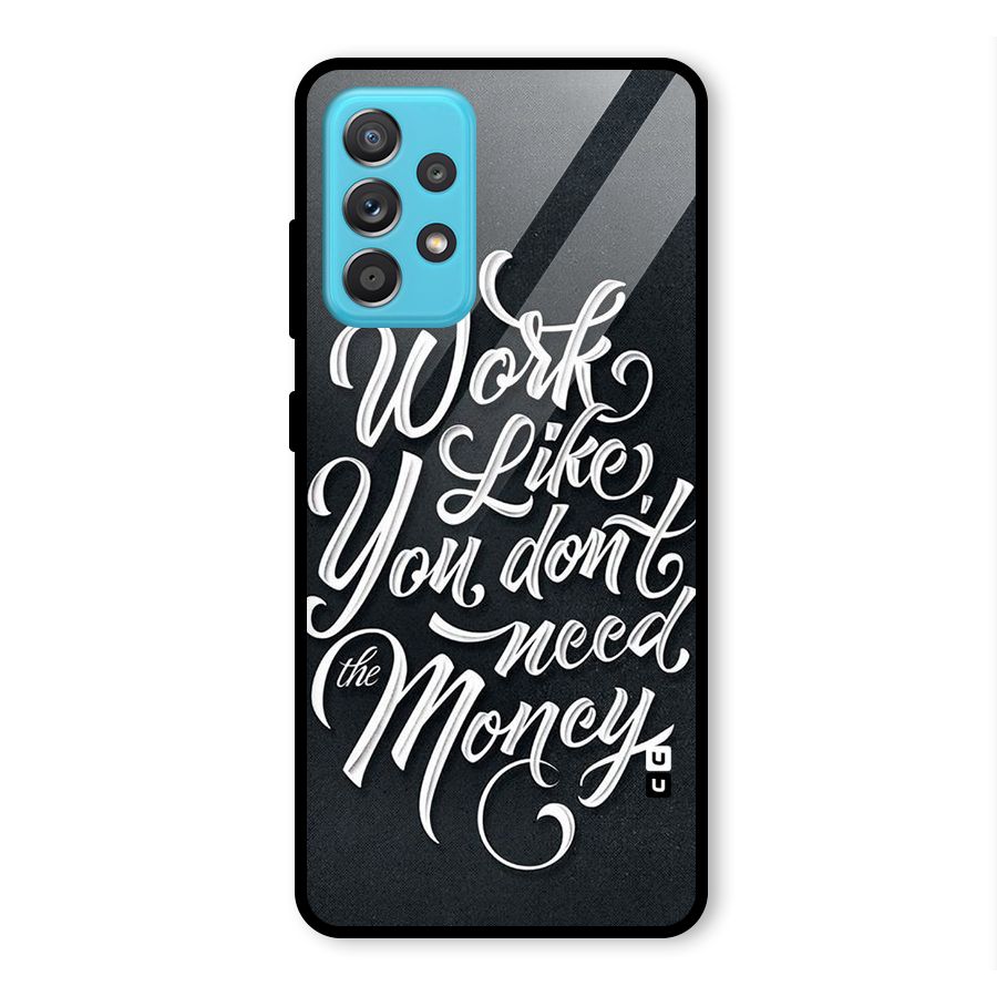 Work Like King Glass Back Case for Galaxy A52s 5G
