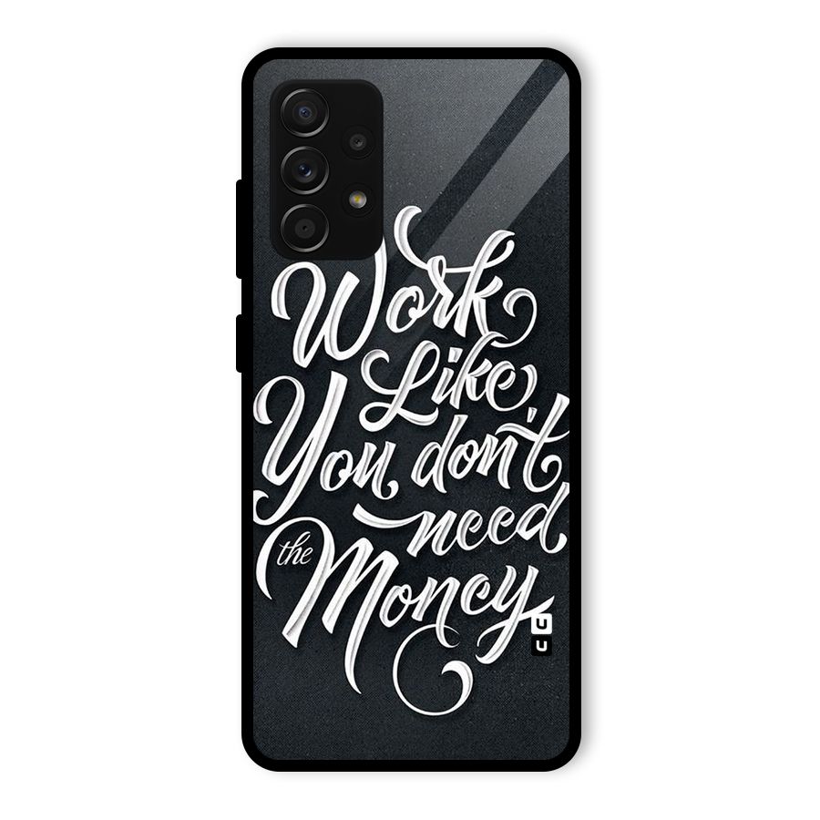 Work Like King Glass Back Case for Galaxy A53 5G