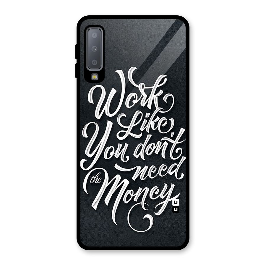 Work Like King Glass Back Case for Galaxy A7 (2018)