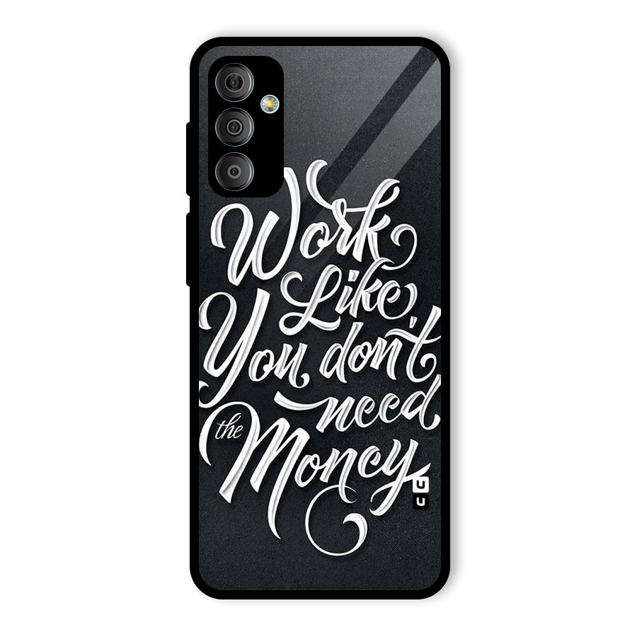 Work Like King Glass Back Case for Galaxy F23