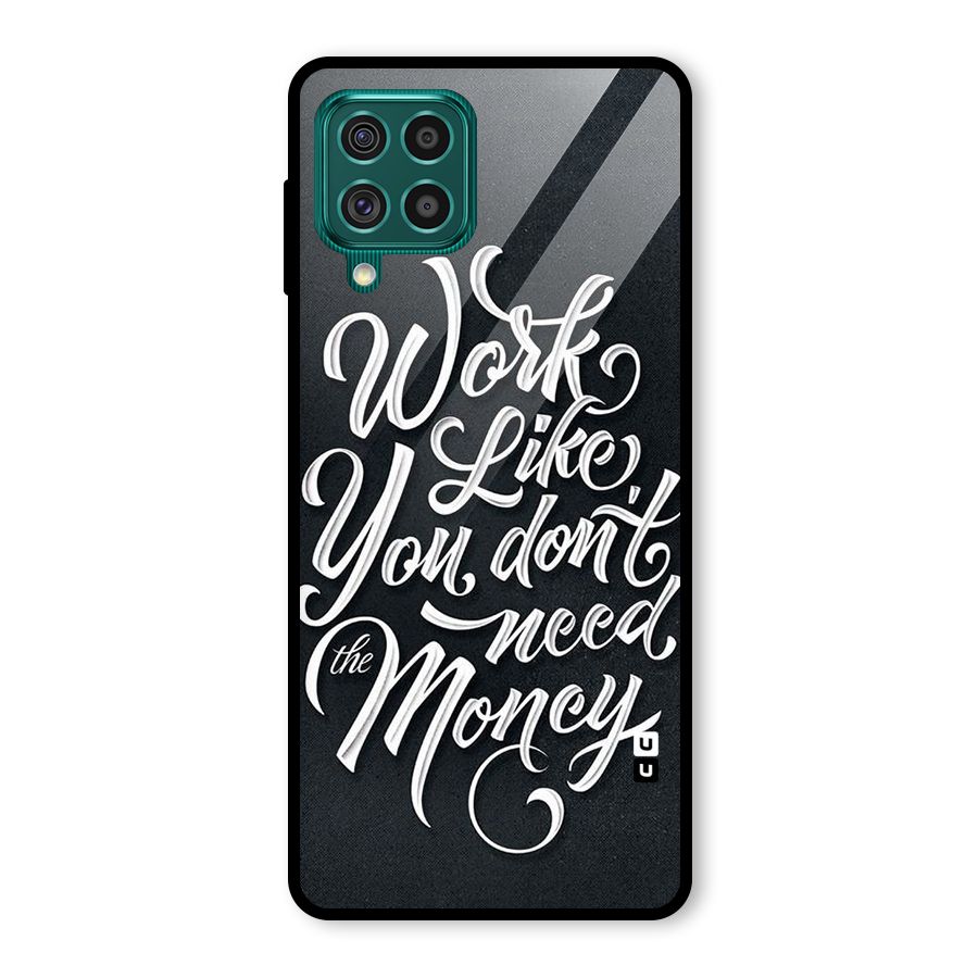 Work Like King Glass Back Case for Galaxy F62