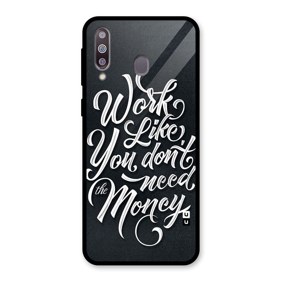 Work Like King Glass Back Case for Galaxy M30