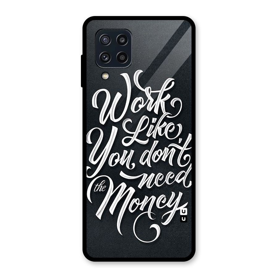 Work Like King Glass Back Case for Galaxy M32