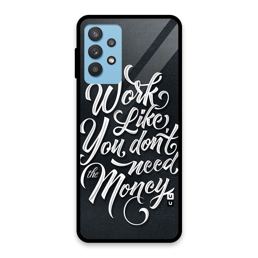 Work Like King Glass Back Case for Galaxy M32 5G