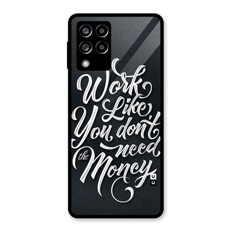 Work Like King Glass Back Case for Galaxy M53 5G