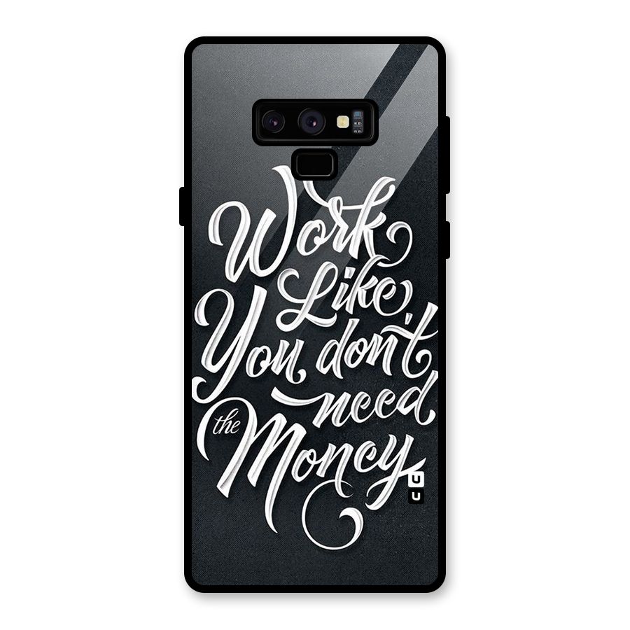Work Like King Glass Back Case for Galaxy Note 9