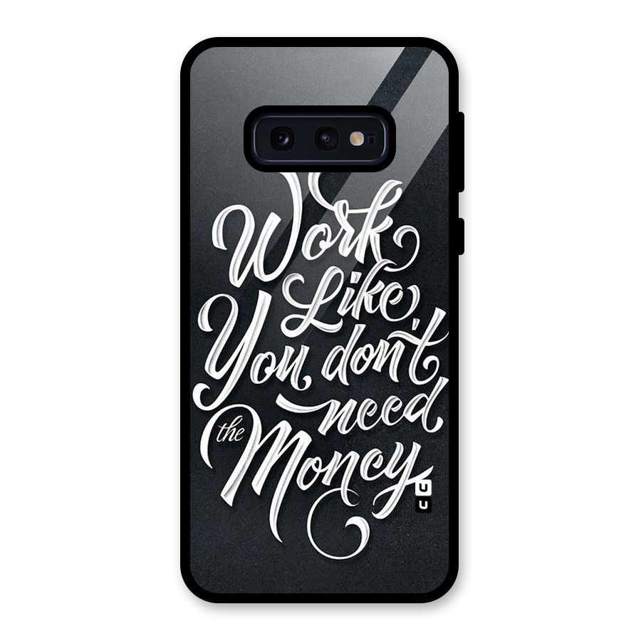 Work Like King Glass Back Case for Galaxy S10e