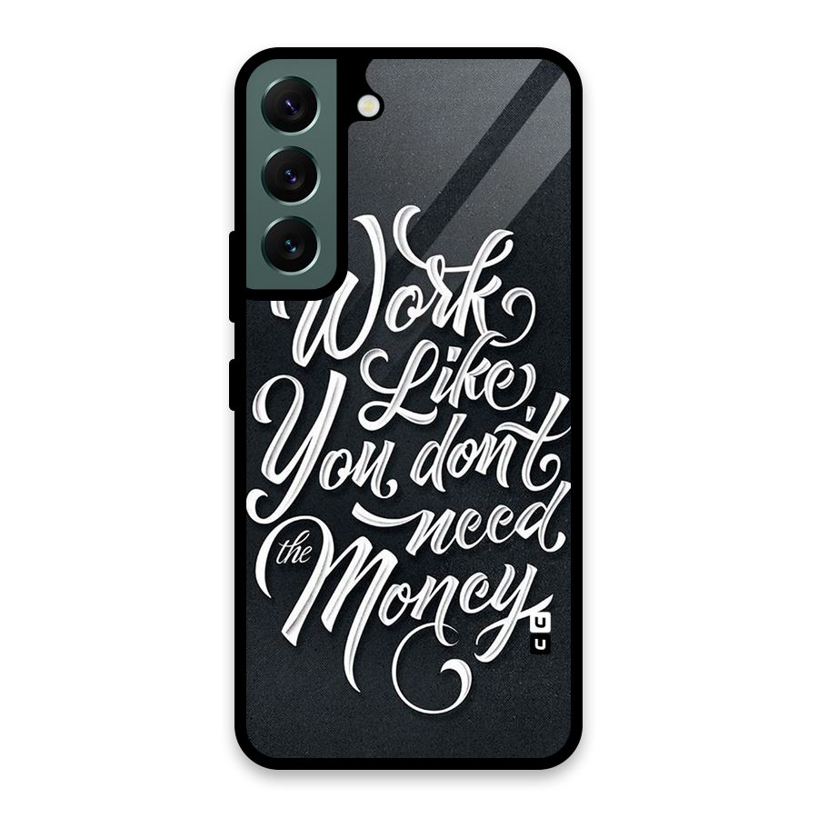 Work Like King Glass Back Case for Galaxy S22 5G