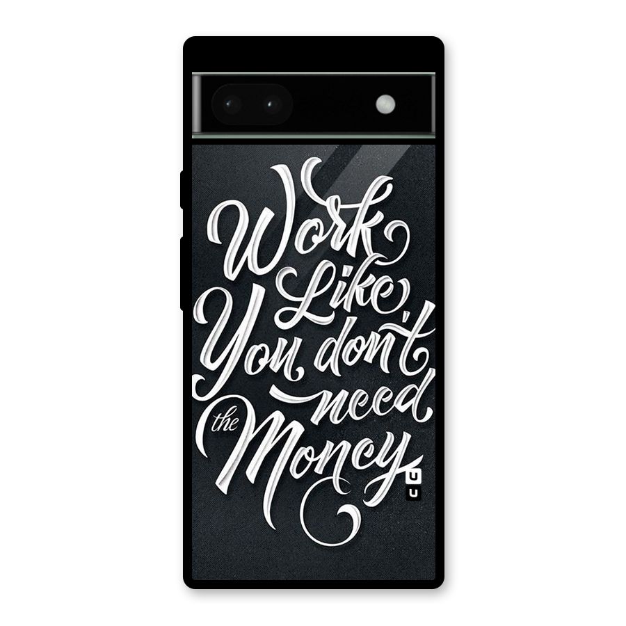 Work Like King Glass Back Case for Google Pixel 6a