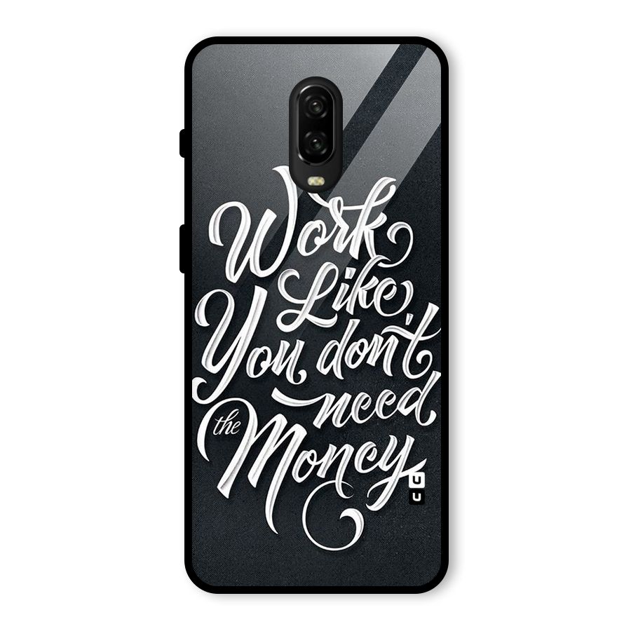 Work Like King Glass Back Case for OnePlus 6T