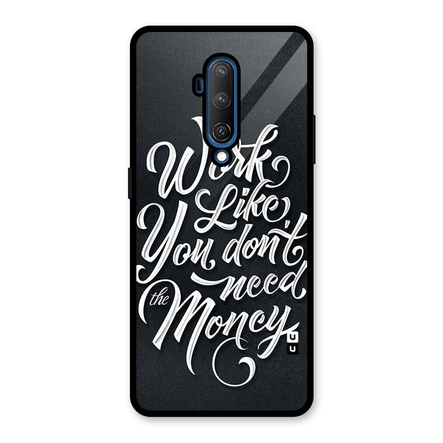 Work Like King Glass Back Case for OnePlus 7T Pro