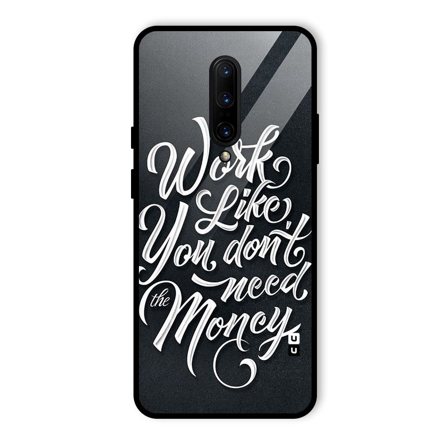 Work Like King Glass Back Case for OnePlus 7 Pro