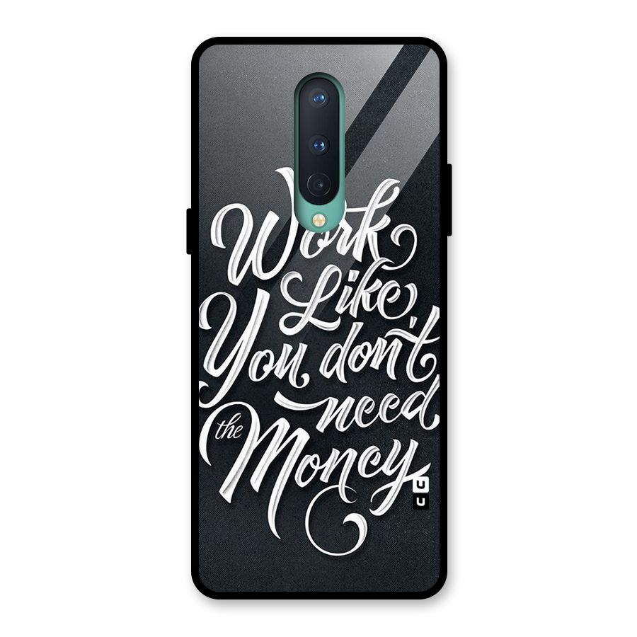 Work Like King Glass Back Case for OnePlus 8