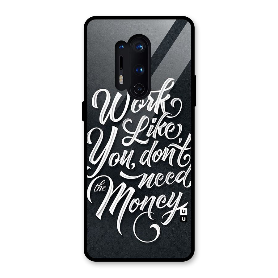 Work Like King Glass Back Case for OnePlus 8 Pro