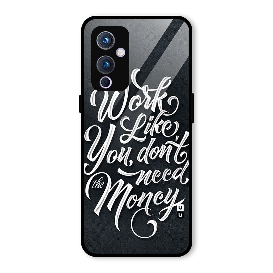 Work Like King Glass Back Case for OnePlus 9