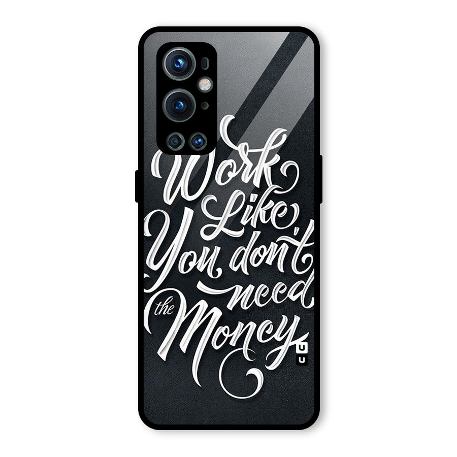 Work Like King Glass Back Case for OnePlus 9 Pro