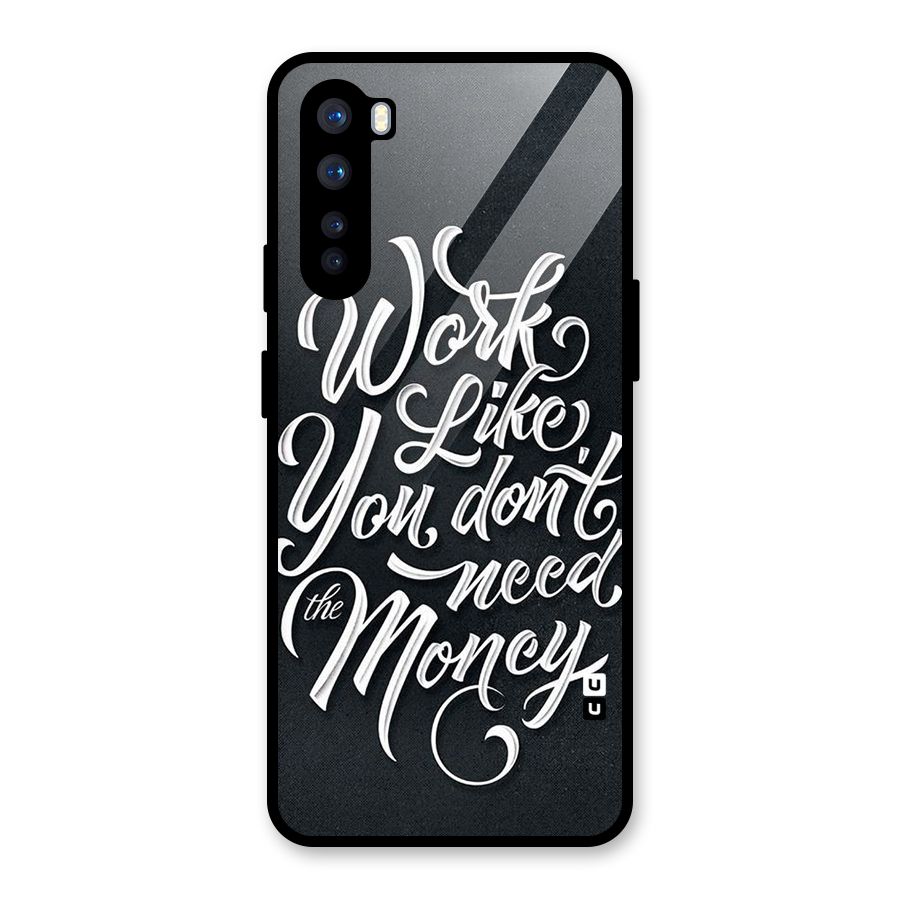 Work Like King Glass Back Case for OnePlus Nord