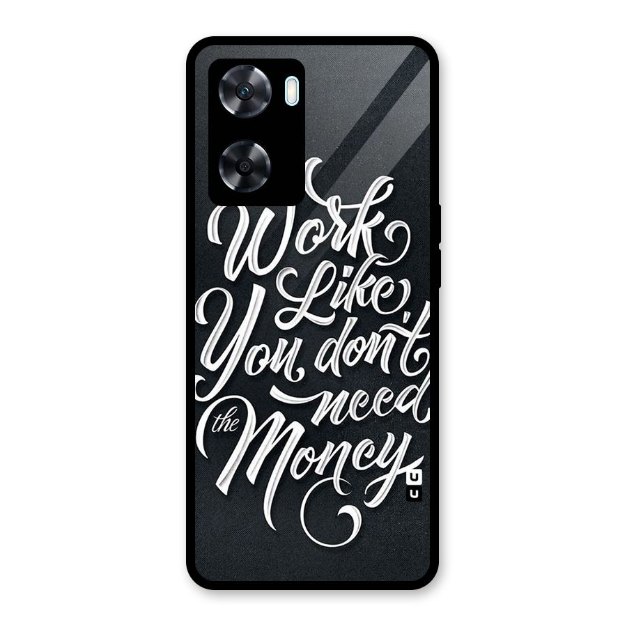 Work Like King Glass Back Case for Oppo A77
