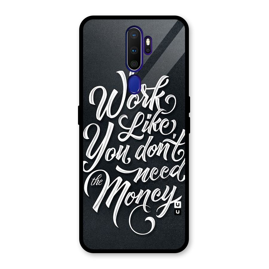 Work Like King Glass Back Case for Oppo A9 (2020)