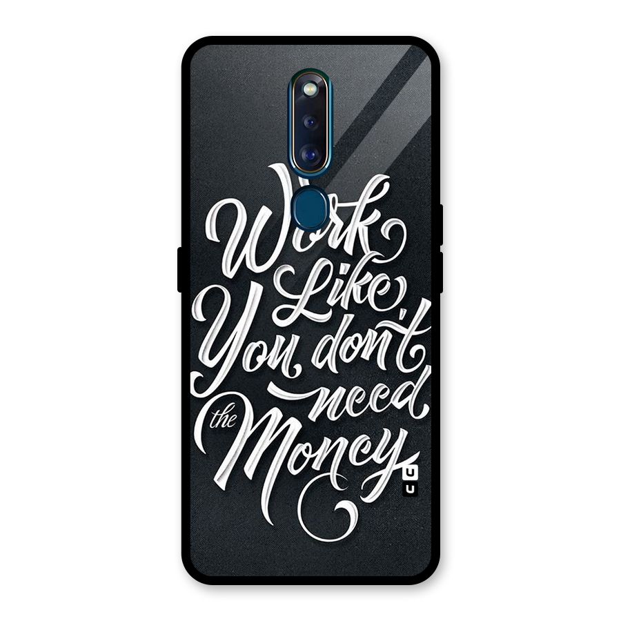 Work Like King Glass Back Case for Oppo F11 Pro