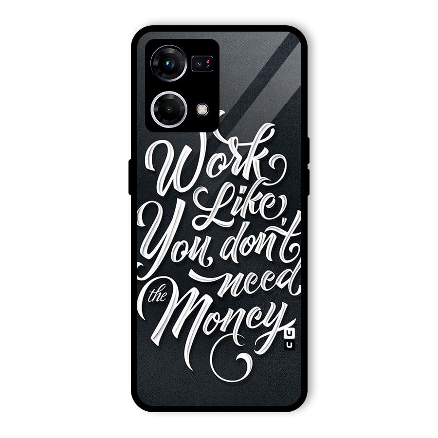 Work Like King Glass Back Case for Oppo F21s Pro 4G