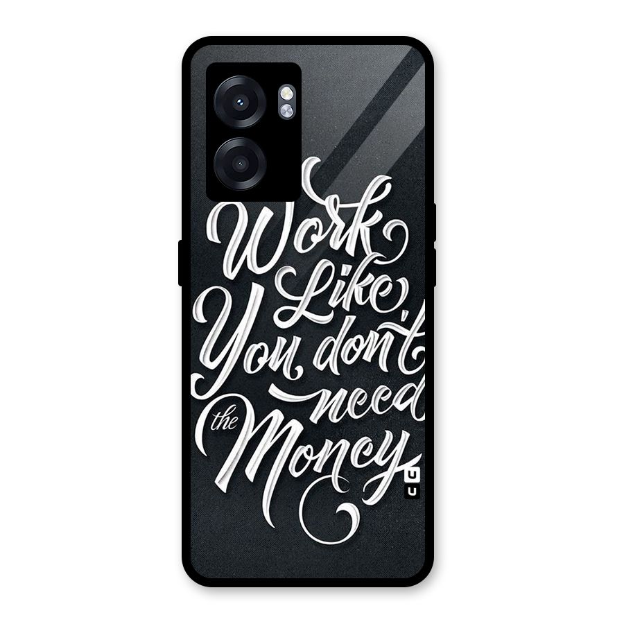 Work Like King Glass Back Case for Oppo K10 (5G)