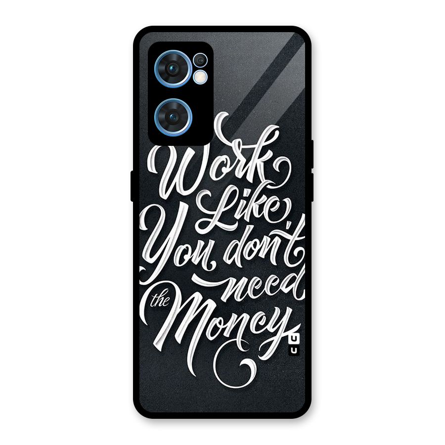 Work Like King Glass Back Case for Oppo Reno7 5G