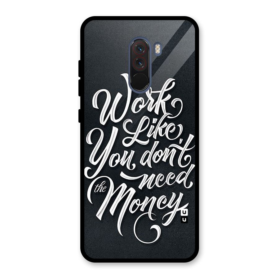 Work Like King Glass Back Case for Poco F1