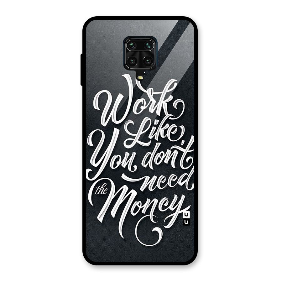 Work Like King Glass Back Case for Poco M2 Pro