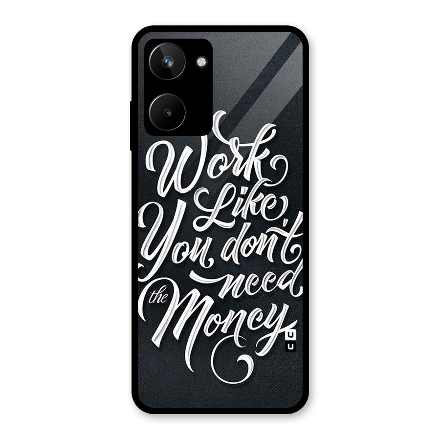 Work Like King Glass Back Case for Realme 10