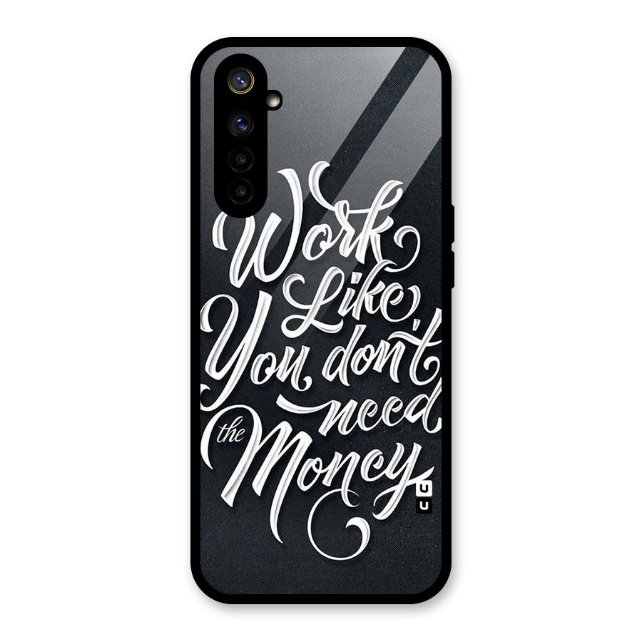 Work Like King Glass Back Case for Realme 6