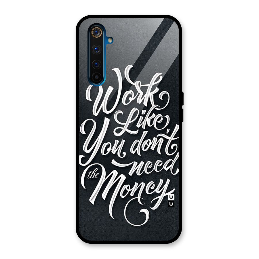 Work Like King Glass Back Case for Realme 6 Pro
