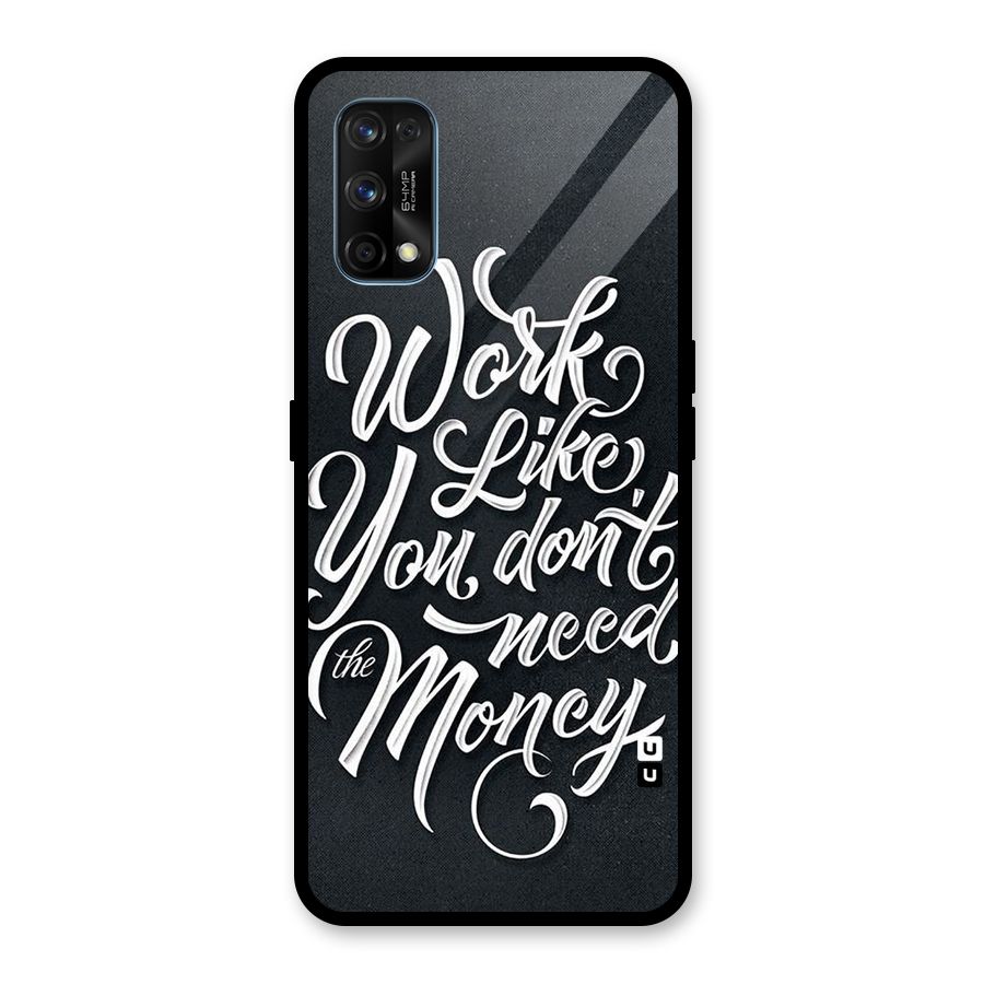 Work Like King Glass Back Case for Realme 7 Pro