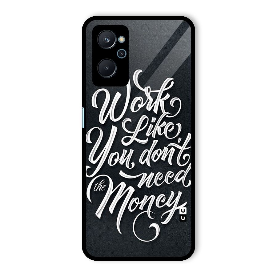 Work Like King Glass Back Case for Realme 9i