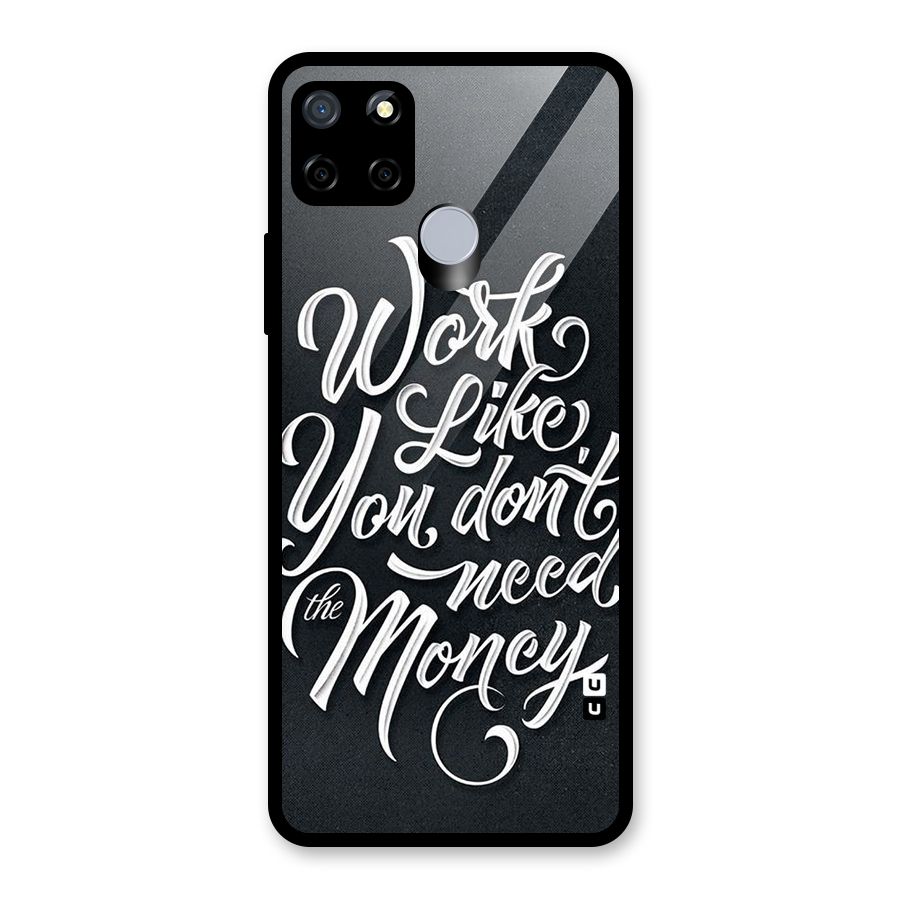 Work Like King Glass Back Case for Realme C12