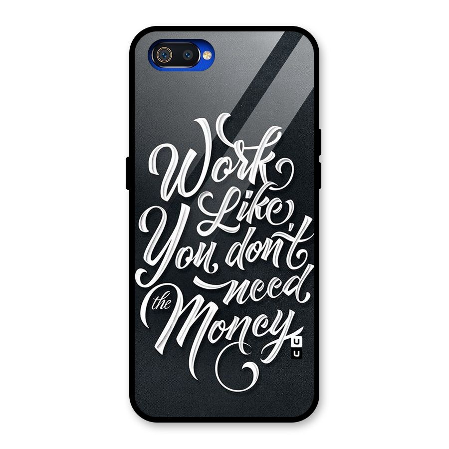 Work Like King Glass Back Case for Realme C2