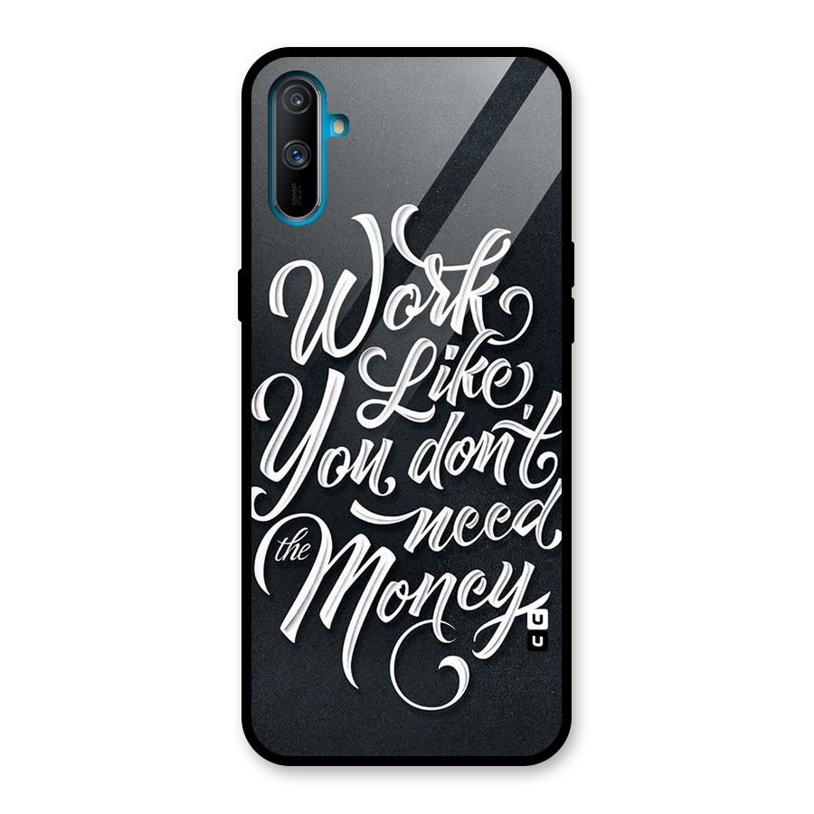 Work Like King Glass Back Case for Realme C3