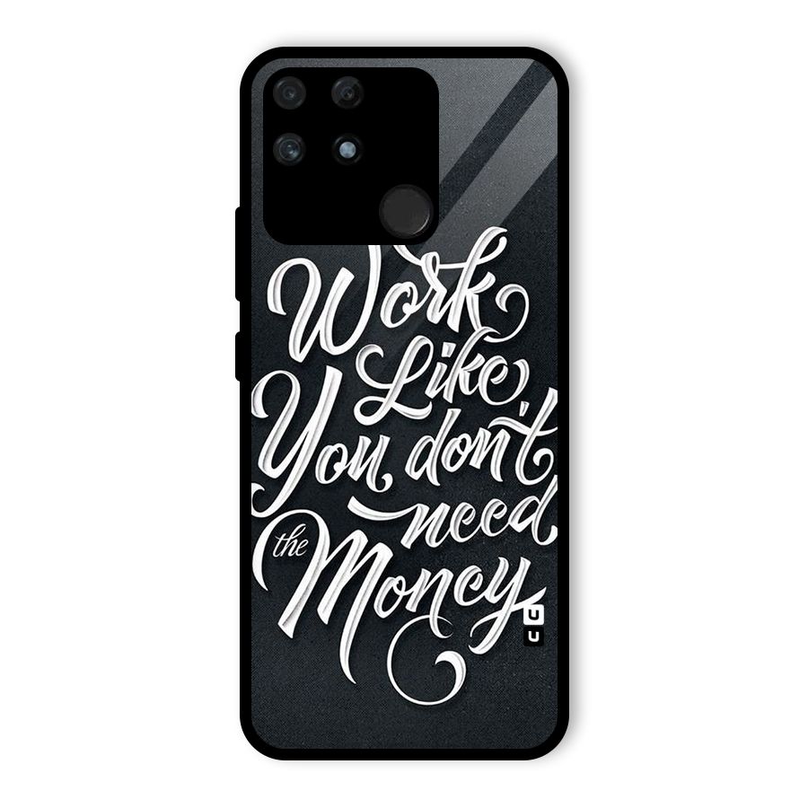 Work Like King Glass Back Case for Realme Narzo 50A