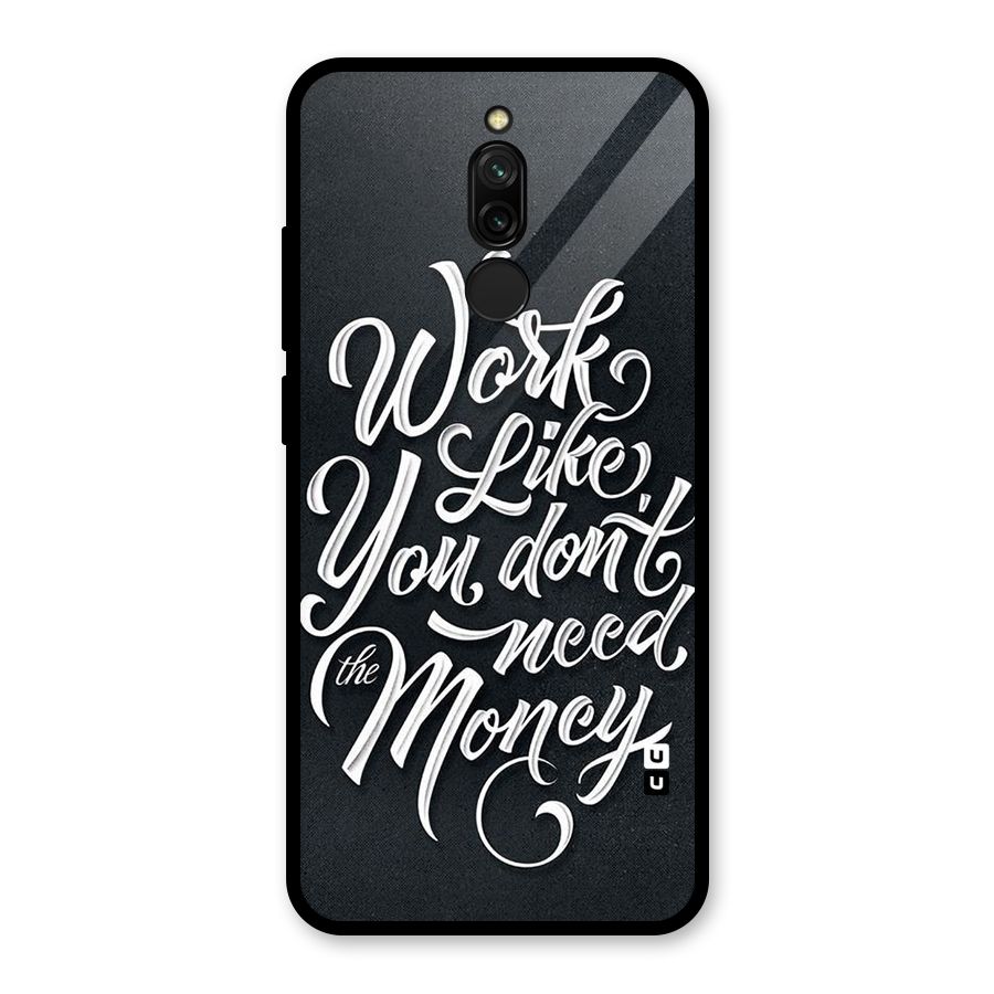 Work Like King Glass Back Case for Redmi 8