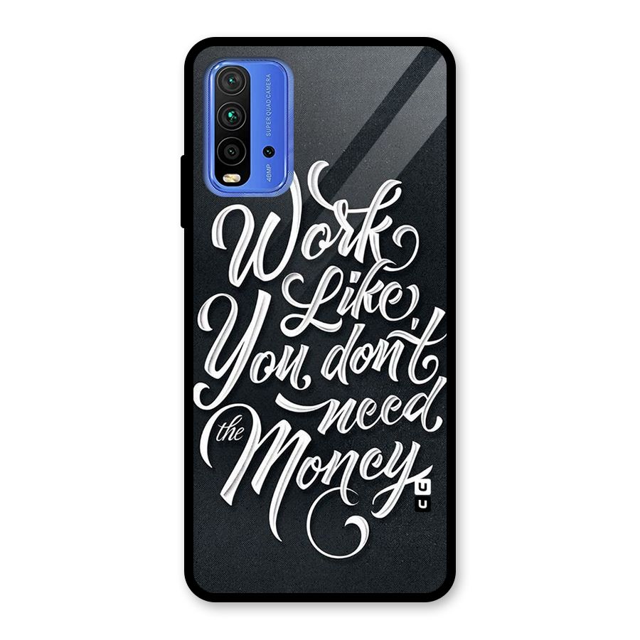 Work Like King Glass Back Case for Redmi 9 Power
