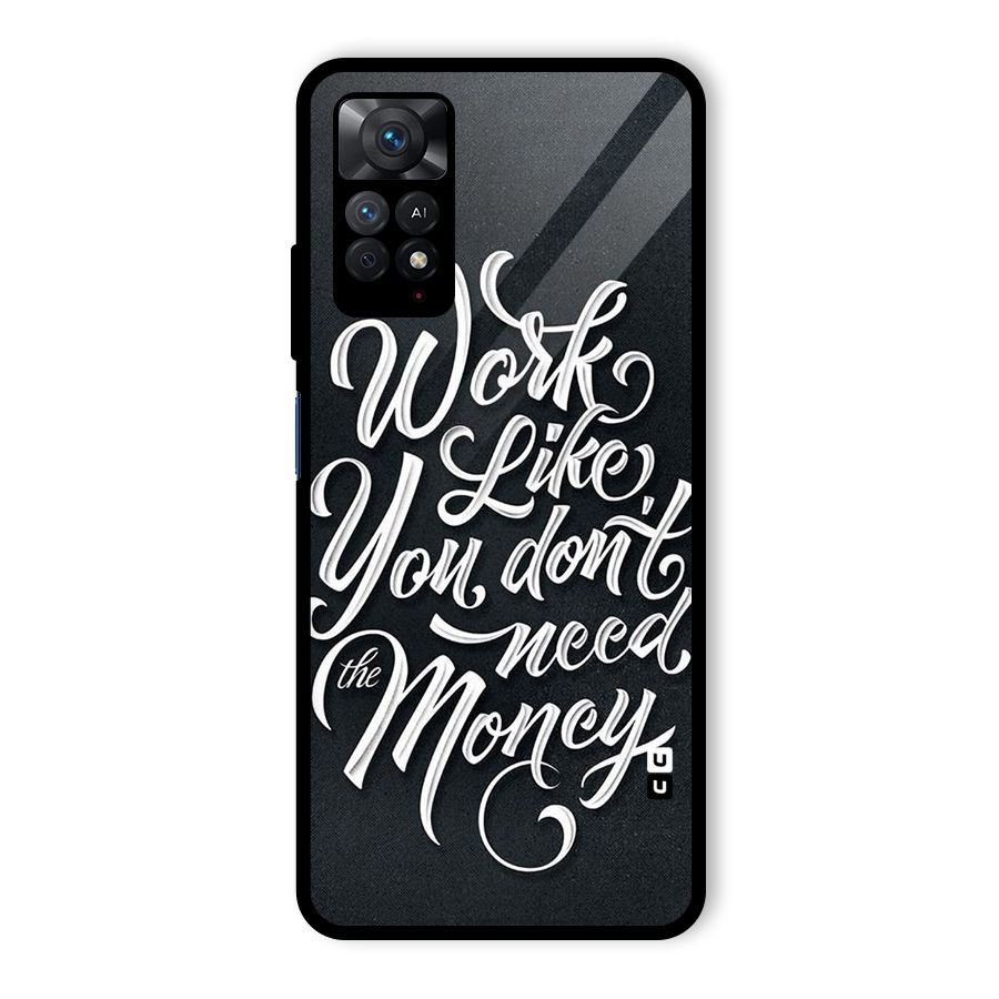 Work Like King Glass Back Case for Redmi Note 11 Pro