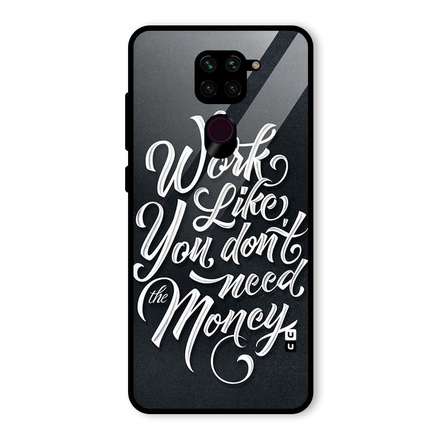Work Like King Glass Back Case for Redmi Note 9