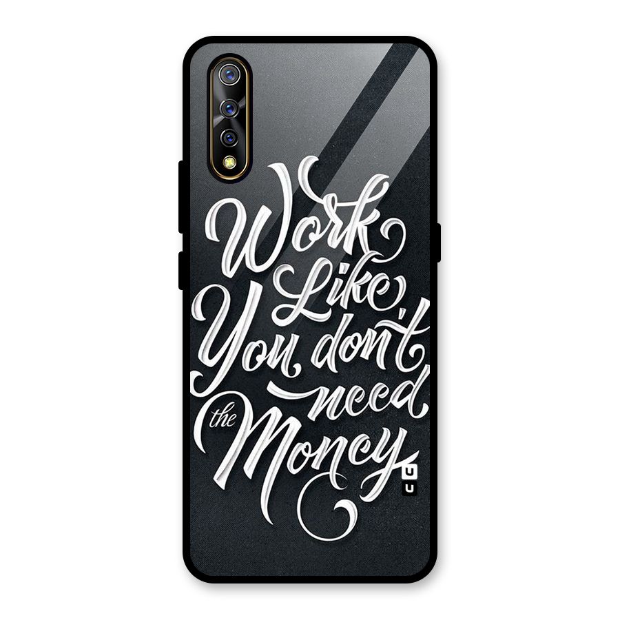 Work Like King Glass Back Case for Vivo S1