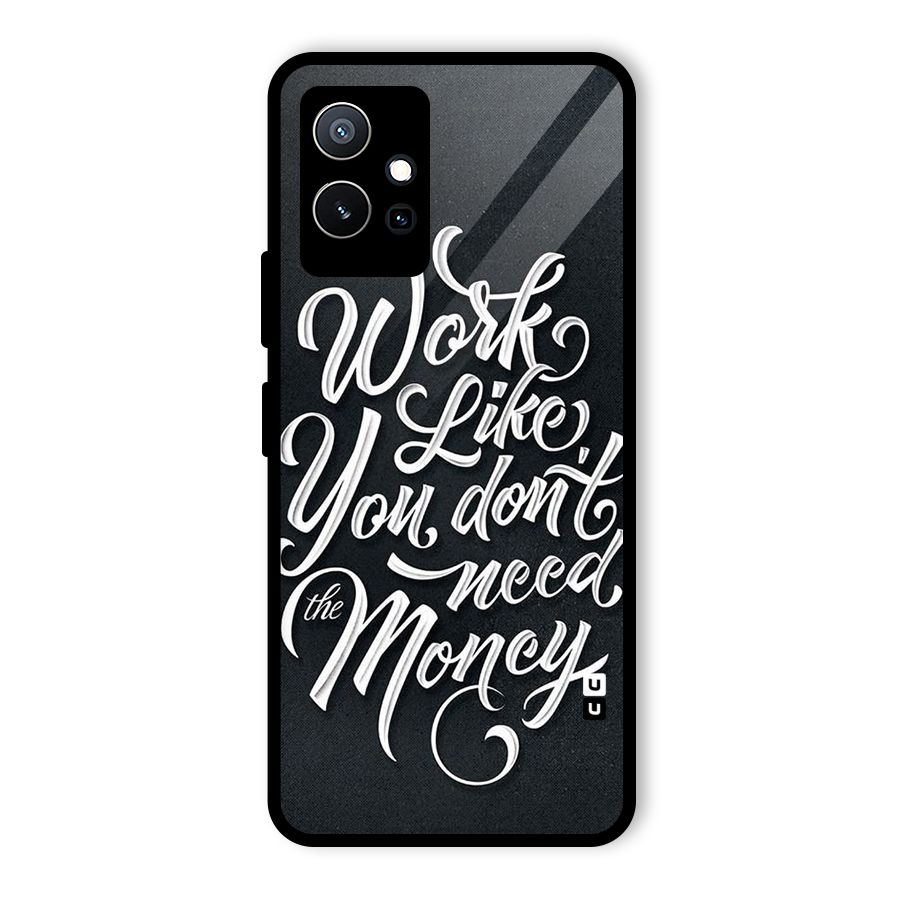 Work Like King Glass Back Case for Vivo T1 5G