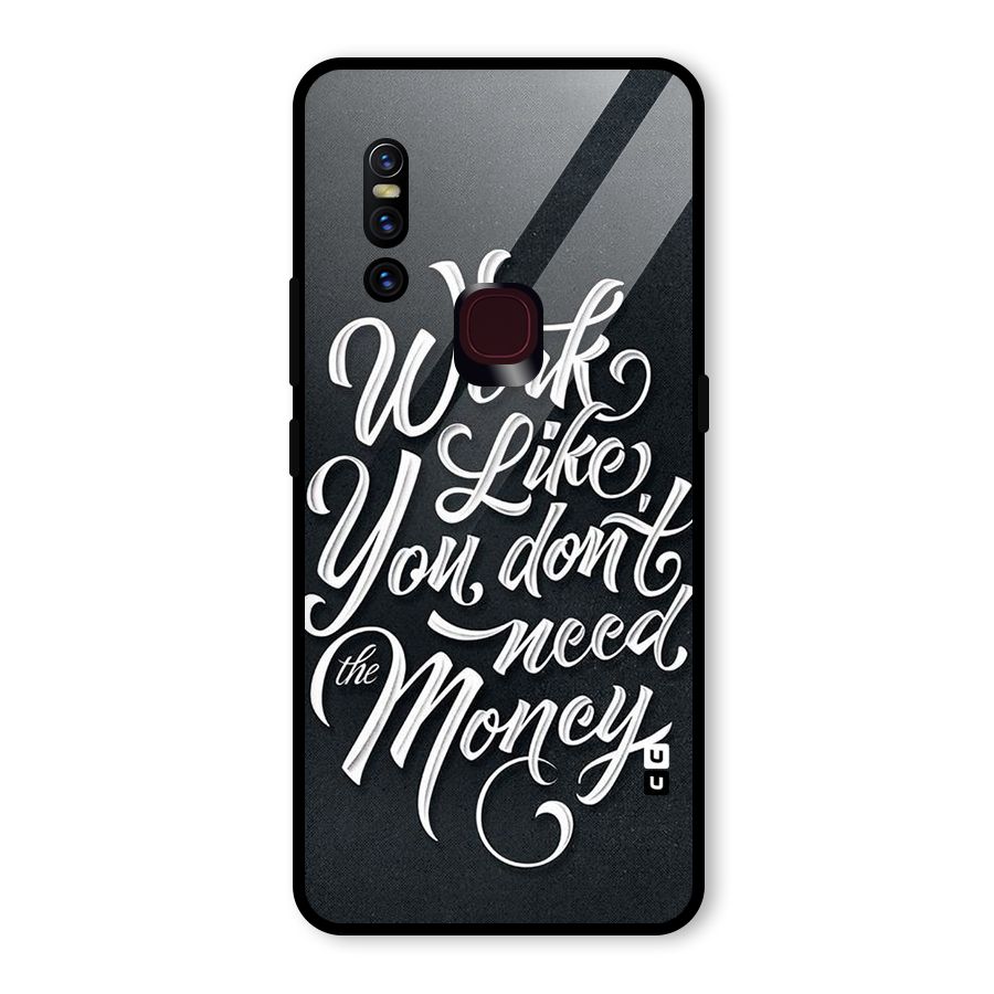 Work Like King Glass Back Case for Vivo V15