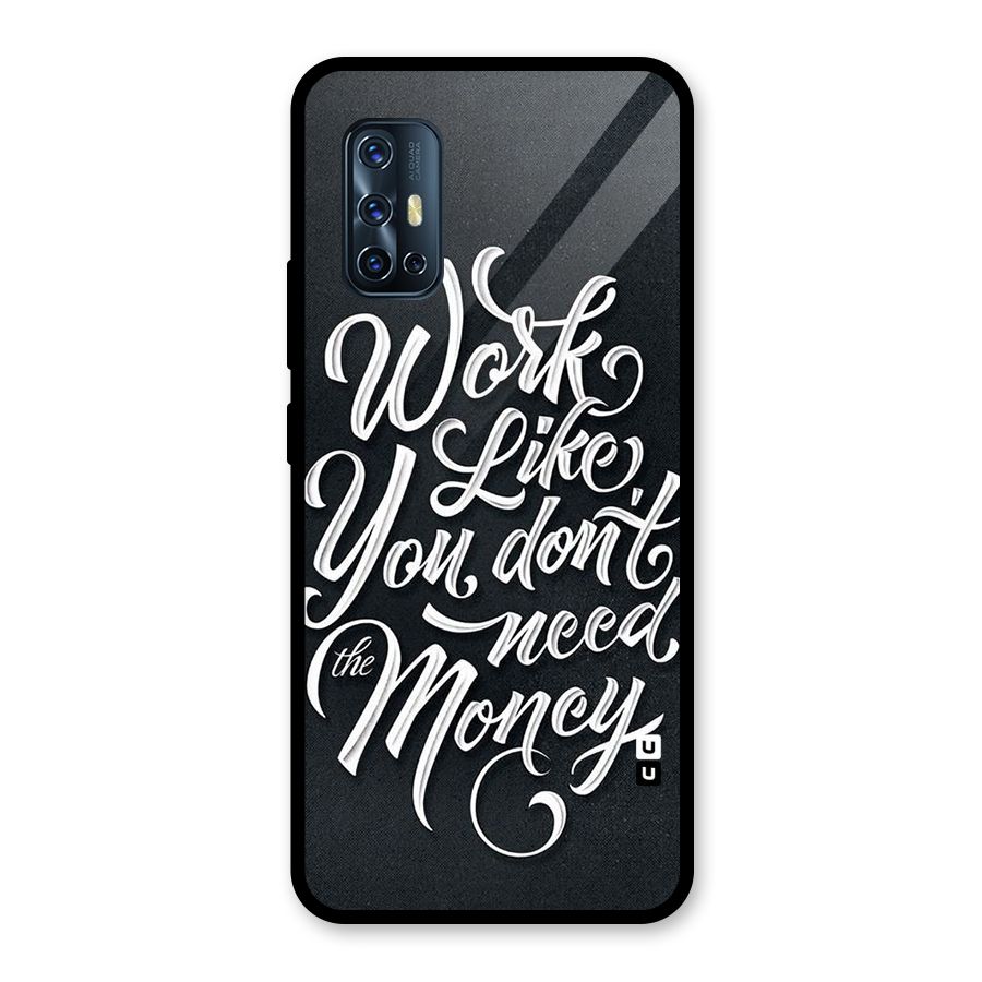 Work Like King Glass Back Case for Vivo V17